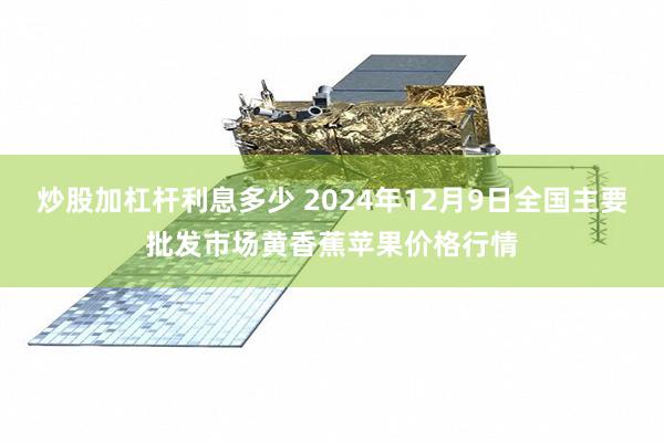 炒股加杠杆利息多少 2024年12月9日全国主要批发市场黄香蕉苹果价格行情